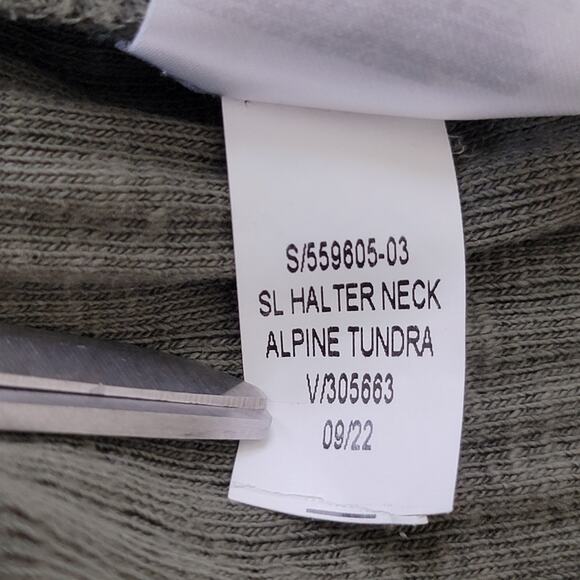 Old Navy 3X Ribbed Maxi Dress Green Halter Neck Alpine Tundra Shelf‎ Bra Casual - Picture 12 of 15